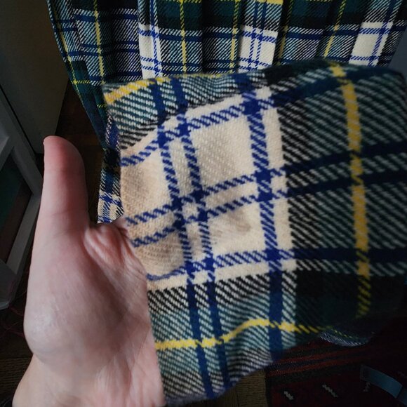 Long Woolen Kilt Skirt - M - Picture 7 of 7